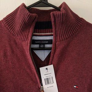 Tommy Hilfiger Maroon Red Mens Pullover New Sz XL